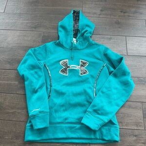 Under Armour Mossy Oak Camo and Teal Storm Hoodie